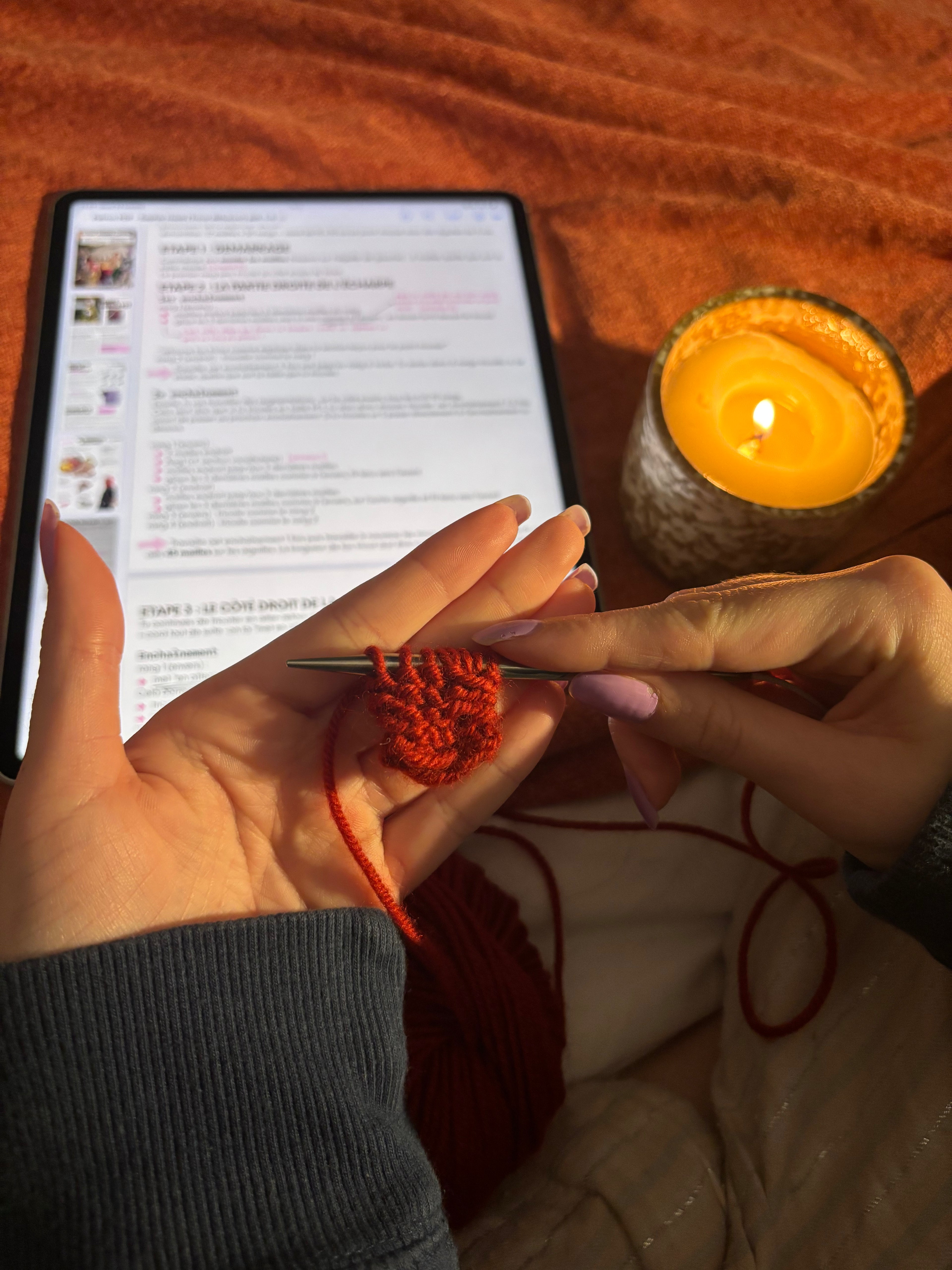 Patron PDF Scandi Scarf - Débutant